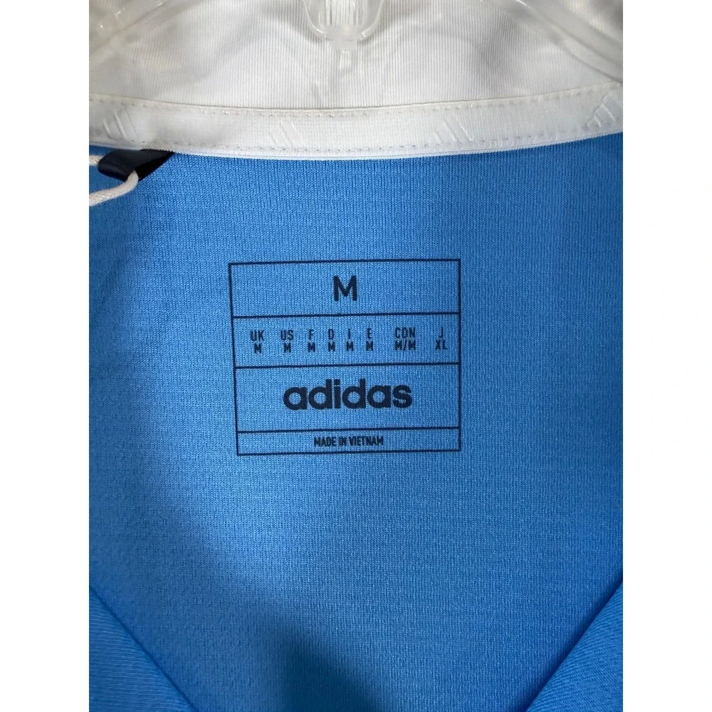 Adidas Core Lightweight 1/4 Zip Golf Pullover Semi Blue Burst IU4510 Mens M NWT